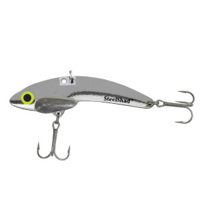Steel Shad Blade Bait 3/8 oz - Silver-Chrome