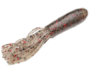 Strike King 2.75" Coffee Fat Tube 9ct - Smoke Red Black Flake