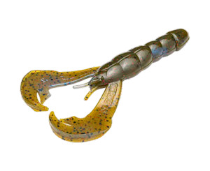 Strike King 4" Rage Craw 7pk - Blue Craw Red Flake