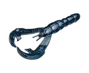 Strike King 4" Rattlin' Rage Craw - Black Blue