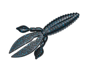 Strike King 4" Rodent 6pk - Black Blue Flake