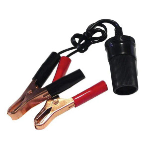 TH Marine - Boater Essentials 12V Socket W/Battery Clip Extension TH Marine - Boater Essentials 12V Socket W/Battery Clip Extension