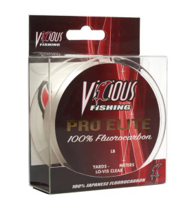 Vicious Pro Elite Fluoro 12lb 200yds - Lo-Vis Clear