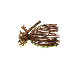 War Eagle 1/2oz Heavy Finesse Jig 2pk - Green Pumpkin Chartreuse