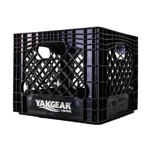 Yak Gear Black 13"X13" Milk Crate