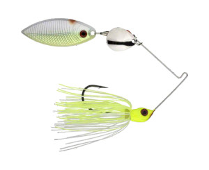 Strike King Red Eye Spinner Bait 3/8oz - Chartreuse White