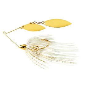 War Eagle Screamin Eagle Gold Frame Double Willow 1/2oz Spinnerbait White Gold