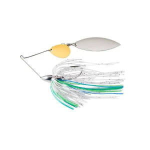 War Eagle Nickel Frame Tandem Willow 3/8oz Spinnerbait Blue Herring