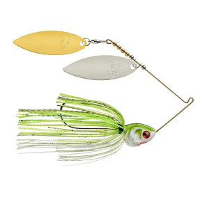 Booyah Covert Spinnerbait 3/4oz Nickel/Gold Willow - JC Special