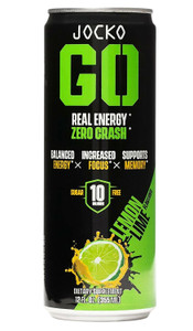 Jocko Fuel 29006 Lemon Lime Energy Drinks 12oz 12Pack
