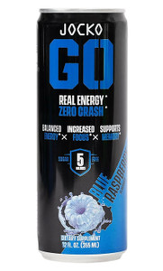 Jocko Fuel 29119 Blue Rasberry Energy Drinks 12oz 12Pack