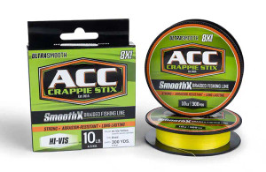 ACC Crappie Stix - SmoothX Braid - 300 yd Yellow 8 lb