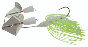 Accent Double Buzz Bait 3/8 - Fl Chartreuse White