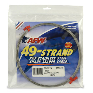 AFW 49 Strand - 90lb 30' 7x7 Shark LC Brght