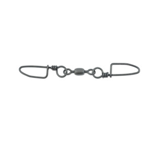 AFW Brass Dual Snap Swivels - 100lb;3 Snap blk 4pc