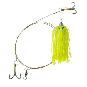 AFW King Buster Pro-Rig - Chart/Pearl Mylar Skirt