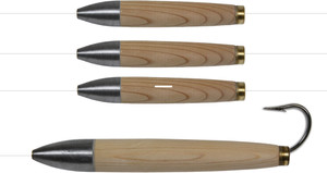 Ahi Daisy Chain Cedar Plug - 6'' 100 lb Fluor Natural