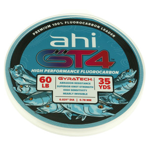 Ahi Gt4 Fluorocarbon Leader - 35 yd 60 lb - GTFL35-60