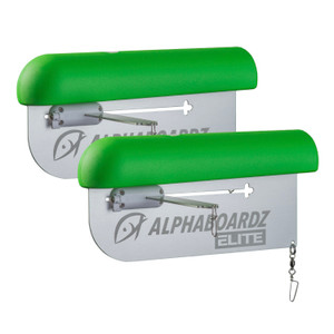 Alpha Universal Planer Board - LockFoldArm/Revs Green/Alum