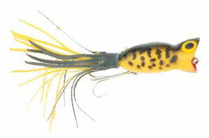 Arbogast Hula Popper - 1/4oz 1.75'' Ylw Coachdog