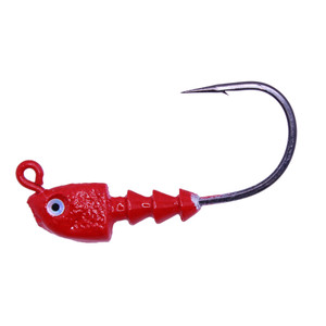 Bass Assassin SW Jigheads - 1/8oz Red 18pk