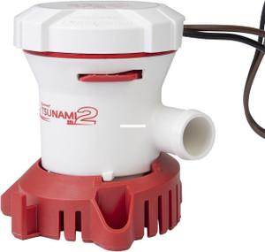 Attwood Tsunami Bilge Pump - 500GPH 12-Volt Thred Manual