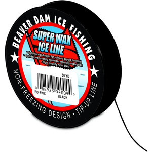 BeaverDam TipUp Line - 50 yd - Black - 50 lb