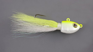 Berkley F19 Bucktail Jig - 1oz White Chartreuse 1pk