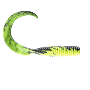 Berkley Gulp Saltwater Grub - 6'' Black Cht Fuze 4pk