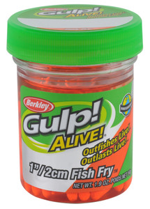 Berkley GulpAlive Fish Fry - 1'' Fluorescent Orange 1pk