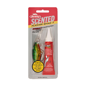 Berkley Scented Flicker Shad - 5/16oz 2.75'' Flashy Perch