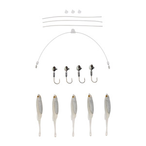 Berkley Triple MinnowRig Kit - 4'' White Shiner 13pk