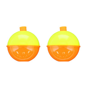 BEST Plastic Bobber - Bulk - Round 1.75''d Red/White