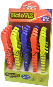 Betts BB HiViz Knife - Display - 9'' Fillet 20pc - FKD9