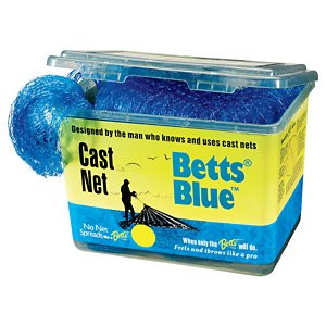 Betts Blue Cast Net - Box - 6' x 1/2'' Mesh