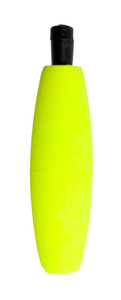 Betts Peg Foam Float - Cigar 2'' Yellow 100pk