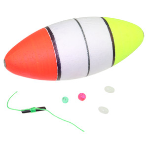 Betts Slip Float - Unweighted - Oval 3.5'' Red/White Slip