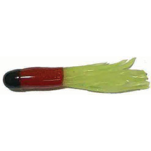 Big Bite 3Color Crappie Tube - 1.5'' Black/Red/Chart 10pk