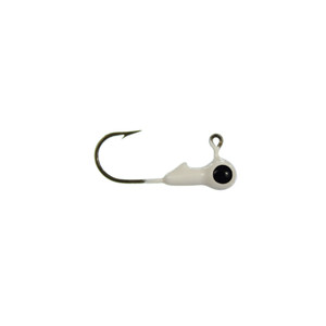 Big Bite Big Bite Jig - 1/32oz Wht/Blk Eye 10pk
