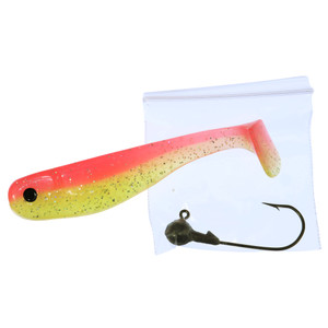 Big Joshy Minnow + Jighead - 3.25'' Pink Grapefruit 5pk