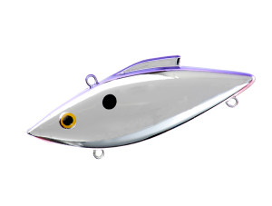 Bill Lewis Rat-L-Trap - 1/2oz Chrome Purple Back
