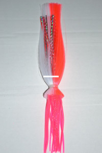 Blue Water Candy - Gaffer Candy - 1/2oz Pink/White on Pink