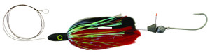 Blue Water Candy - JAG Rigged - 9/0 Red/Black