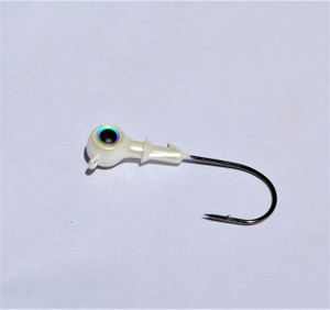 Blue Water Candy - Jumbo-Eye Jig Head - 1/4oz White 3pk