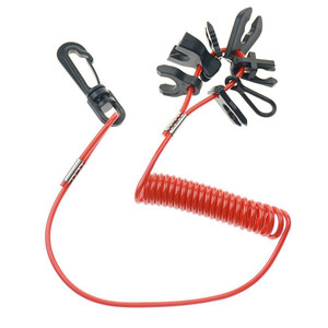 BOAT Kill Switch - coiled uni lanyard /7Keys