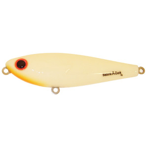Bomber Saltwater Badonk Hi P - 1/2oz 3.5'' Bone/OrgThroat