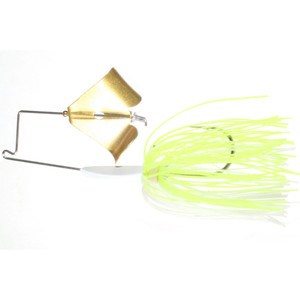 Boogerman Buzz Bait - 1/2oz WhiteChart/Gold Blade