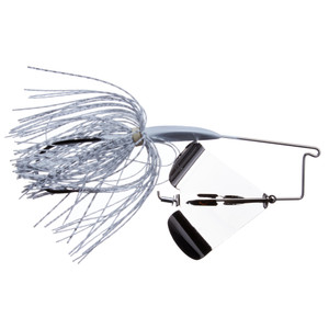 Boogerman Buzz Bait - 3/8oz Nickel; White