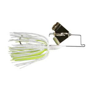 Buckeye Buzzerk Buzzbait - 1/8oz White Cht/Gold Blade