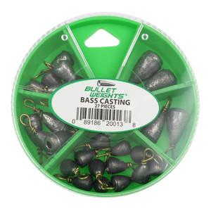 Bullet Weight Skillet Assort - Bass Casting 27pc